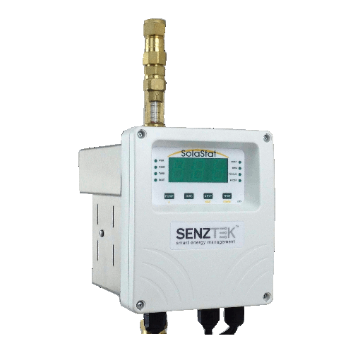 Solar Hot Water Pump Station With Senztek SolaStat 2 sensor. Controller Not Fully Enclosed