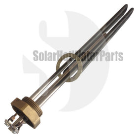 1 1/4" BSP Incloy element and thermostat replacement kit will suit Hills solar hot water systems with screwed elements - 0