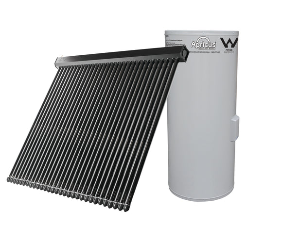 Apricus AE-315-GL-MID-30 Evacuated Tube Solar Hot Water System