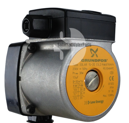 Grundfos 15-20 CIL 2 Solar Hot Water Circulating Pump - Tradie Service Pack
