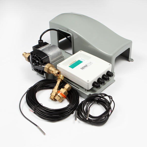 Solar Hot Water Pump Station With Senztek SolaStat 2-3. Controller with full enclosure