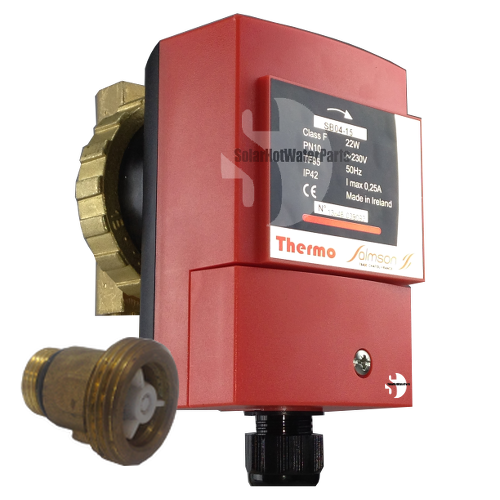 Salmson SB 04-15 Thermo 240V Hot Water Circulating Pump with Dux, Hills, Conergy Solar Rated Non Return Valve