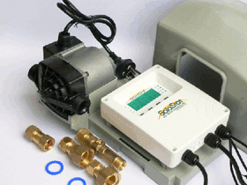 Solar Hot Water Pump Station With Senztek SolaStat 2-3. Controller with full enclosure