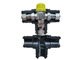AVG 15mm Tempering Valve c/w Insulation (yellow cap) - TVA15C-I - 0