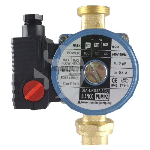 Bianco BIA-LRS32-6CU 3 Speed Hot Water Circulating Pump