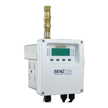 Solar Hot Water Pump Station With Senztek SolaStat 2 sensor. Controller Not Fully Enclosed